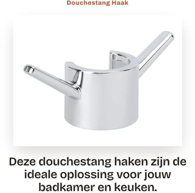 Dailygoods- Opknoping Haak 3 Stuks - Badkamer Douchestang - Corrosiebestendig - Hoogwaardig ABS - Eenvoudig te Installeren - Temperatuurbestendig 0-100 °C