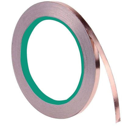 Zelfklevende koperfolietape voor EMI-afscherming en anti-slakkeninstallatie - 5 mm x 20 m - geleidende lijm