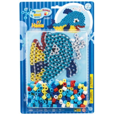 Hama Maxi Strijkkralen Blister Pack Dolfijn 250 Stuks