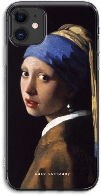 Case Company® - Hoesje geschikt voor iPhone 11 hoesje - The Pearl Earring - Soft Cover Telefoonhoesje - Bescherming aan alle Kanten en Schermrand