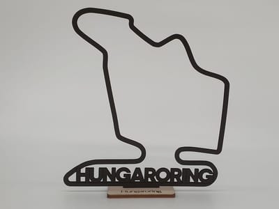 F1 Circuit Hungaroring 28x24cm natural