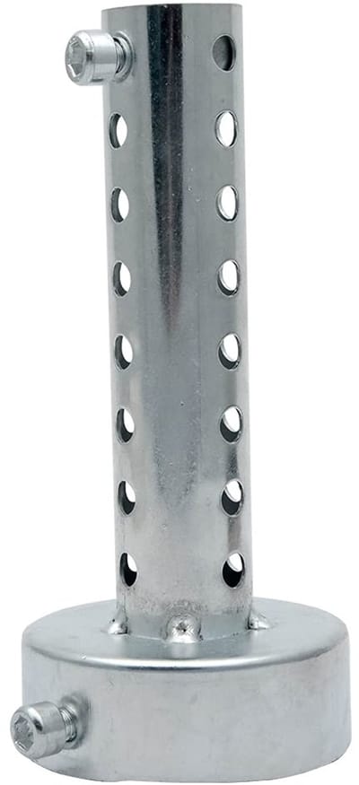 Dailygoody - universele uitlaatdemper - geluiddemper - afneembaar - zilver - 60 mm - geschikt voor motorfietsen - universeel model