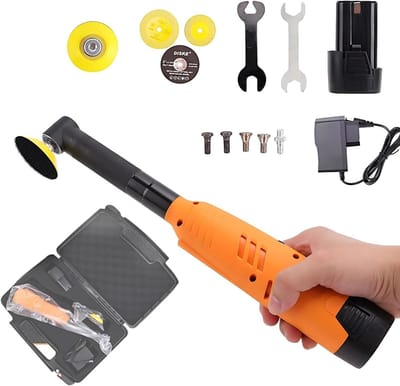 Elektrische voegreiniger - Tegelreiniger - Voegen herstellen - 7 snelheden instelbaar - 34 cm lang - Zwart