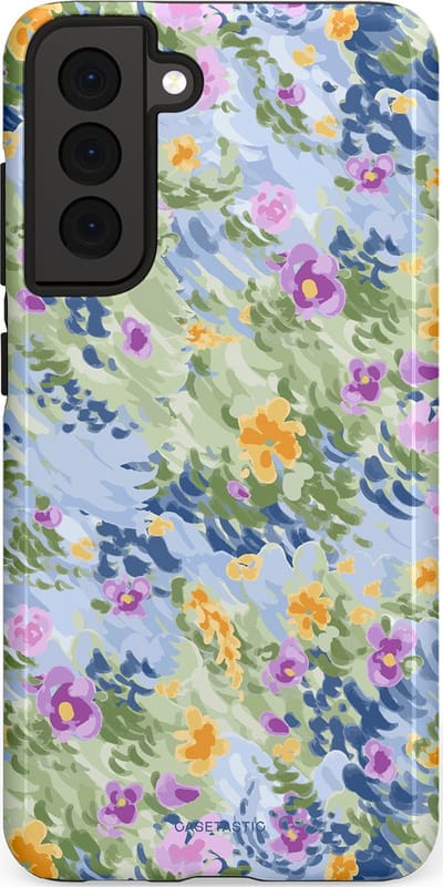Casetastic Hoesje Geschikt voor Samsung S21 FE - Stijlvolle Beschermende Duo-layer Case - Vijver briesje