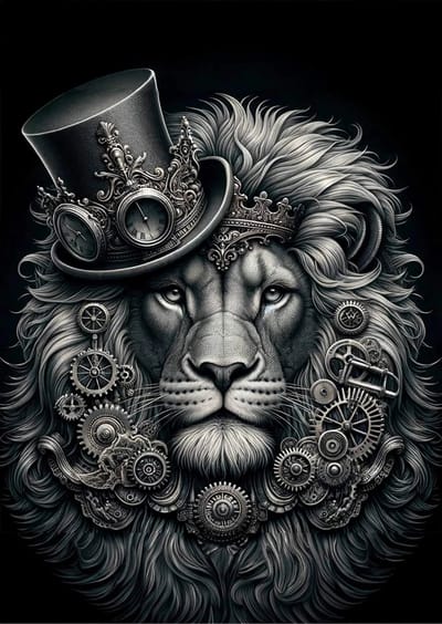 Leonardo Lion- Mint by Michelle decoupage papier A3