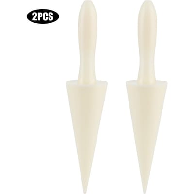 Lot de 2 moules à cornets de glace pour rouleaux d'œufs, pour la cuisine, la pâtisserie, la décoration white