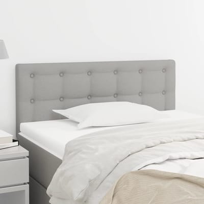 vidaXL - Hoofdbord - 80x5x78/88 - cm - stof - lichtgrijs