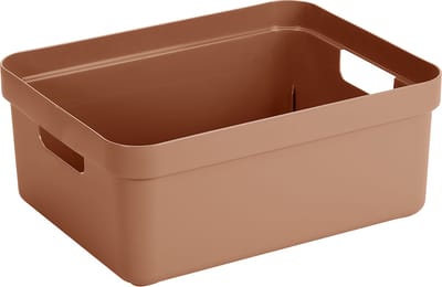 Sunware - Sigma home opbergbox 24L terra - 44,5 x 34,5 x 18 cm
