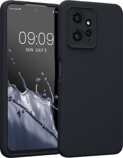 kwmobile telefoonhoesje geschikt voor Xiaomi Redmi Note 12 (4G) - TPU backcover met siliconen coating - Smartphone case in bosbesblauw