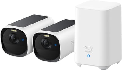 eufy E40 2-Pack & HomeBase 2 - 2K Cameraset met Zonnepaneel
