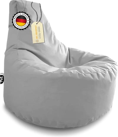 XXL Zitzak Gamerstoel Grijs - 80 cm Diameter - Comfortabel en Waterafstotend