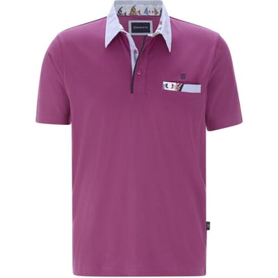 Babista herren Poloshirt - 48/50 - lila - Plus Size