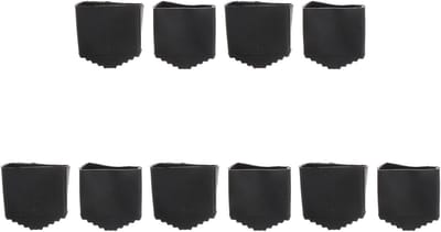 Vouwladder Voet Pads - Antislip Ladder Voeten - Veilig Klimmen - Duurzaam Rubber Materiaal - 20x40 mm Binnenmaat - Zwart