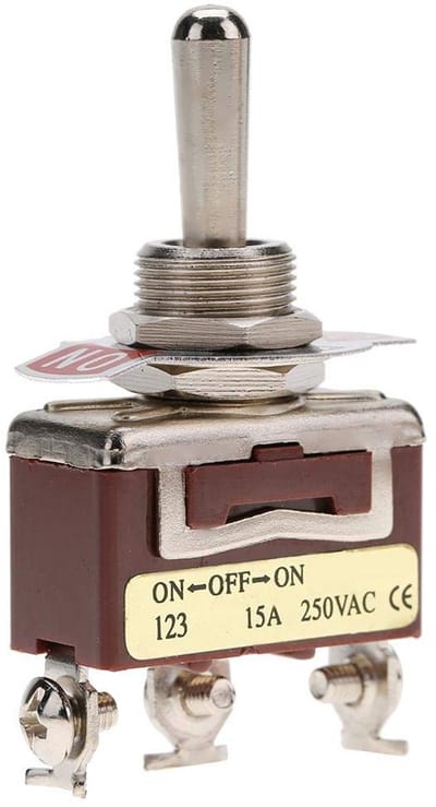 Allecto - Tuimelschakelaar - Aan-uitschakelaar - Compact en eenvoudig te installeren - 3-pins 12 mm - Duurzaam ontwerp - Geschikt voor diverse toe
