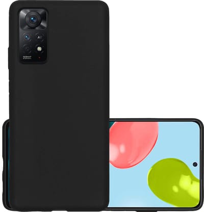 Hoesje - Geschikt voor Xiaomi Redmi Note 11s - Sterk & Shockproof - Hoes Cover - Siliconen Case - Zwart