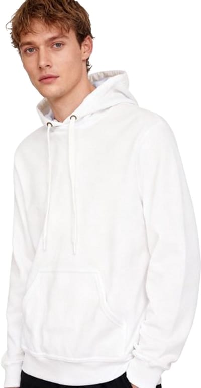Spier Wit Relax Fit Hoodie - Heren - Trui - Vest - Katoen - Maat XS
