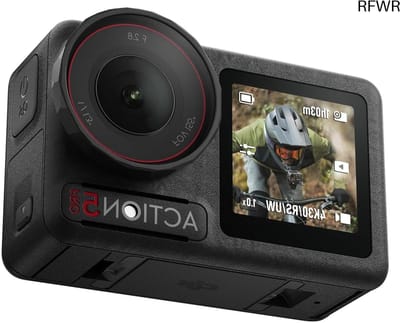 RFWR® Actiecamera 4K met 1/1.3" sensor en dubbele OLED-touchscreens - Ideaal voor vloggers en sporters