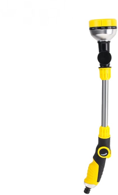 Multifunctionele Broeskop - Sproeilans - 47.5cm - 8 Standen - Bewateringsstok - Voor Auto, Huisdier & Tuin - Geel