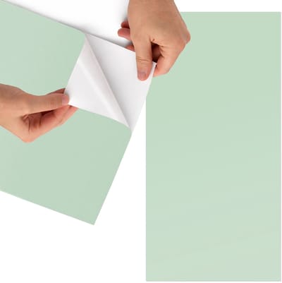 Tulup Meubelfolie - Mintgroen Meubelfolie Zelfklevend - 65x130 cm - Groente Meubelfolie - Decoratiefolie - Minimalist Meubelfolie - Meubel Wrap Folie - Woonkamer decoratie - Achtergronden en patronen