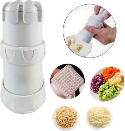 Multifunctionele Knoflookhakker – Keukengerei voor Knoflook Snijden en Vermalen, Handmatige Knoflook Roller, Knoflook Mincer, Keukengerei en Hulpstuk – Ideaal voor Keukenaccessoires en Koken