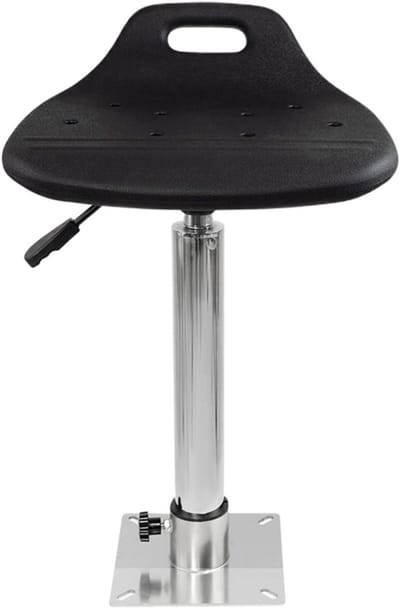 Bootstoel Standaard - Zitverhoger Boot - Comfortabel Zitten - 360 Graden Draaibaar - 55-70 cm - Zilver