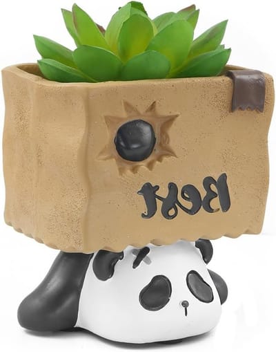 Schattige Mini Dieren Penhouder en Plant Pot voor Kantoor, Bureau en Creatieve Decoratie