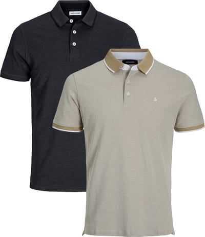Jack & Jones Heren poloshirt 2 pack Paulos - Slim Fit