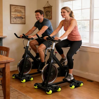 Fietstrainer Rocker Voeten - Geluidsreductie Kit - Indoor Fietsen - Vibratie Demping - ca. 20cm - Enkele Attribuut