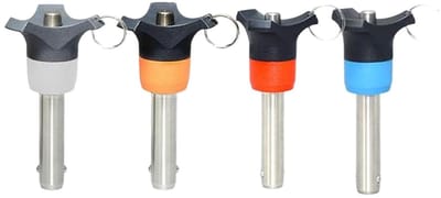 Positioneringspen - Snelsluitpen - Snelle Bevestiging - Roestvrij Staal - 8x90mm - Grijs