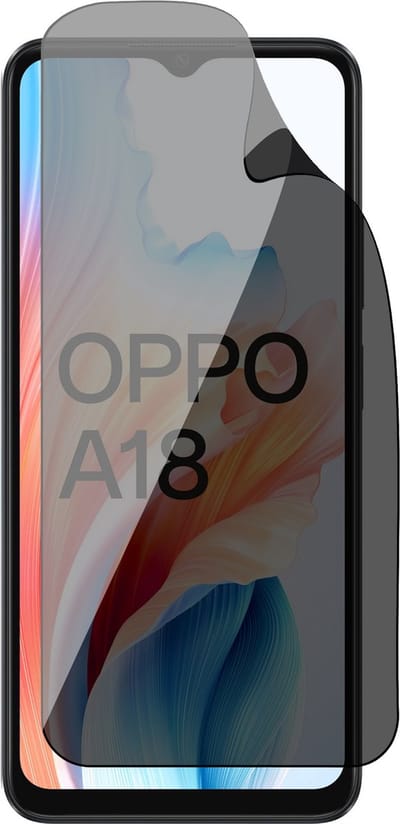 Privacy Screenprotector geschikt voor Oppo A18 - 1x FlexGuard Screen Protector