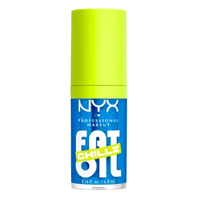 NYX Professional Make Up Fat Oil Chillz Lip Drip Lipgloss - Tot 12 uur hydratatie - Met keizersbes- en framboosolie - Polar Peppermint