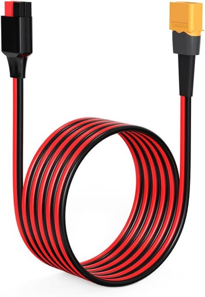 3 Meter 12AWG Anderson naar XT60 Adapter Kabel (45A) voor Zonnepanelen en Powerstations