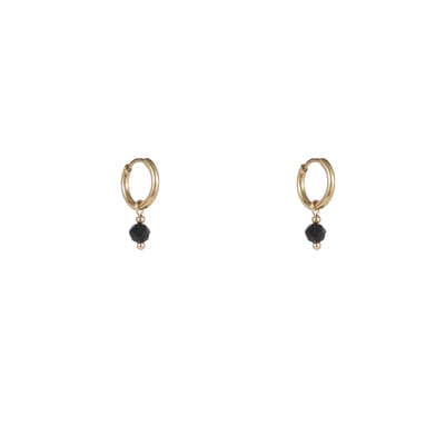 Day&Eve by Go Dutch Label Oorhangers 1 kraal Black/GD