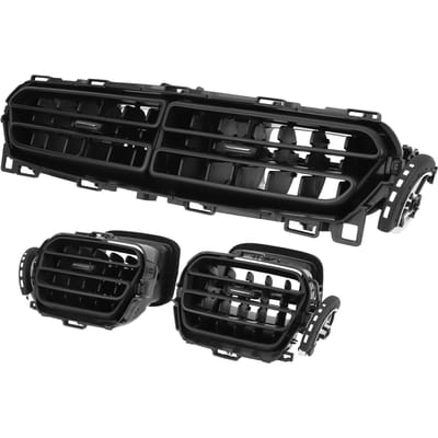 3 Pièces Grille de Sortie d'Air de Climatiseur de Voiture 96772870ZD Remplacement Pour Peugeot 301 2013+ black