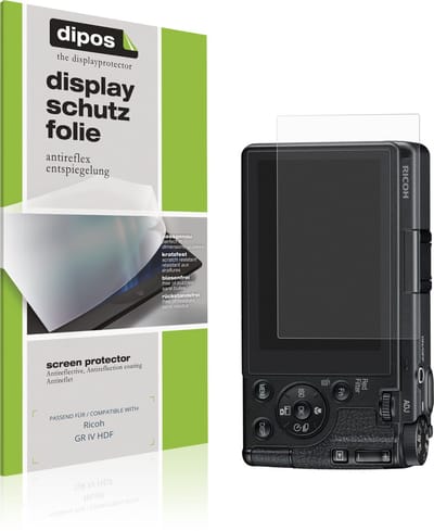 dipos – 4x Matte Beschermfolie geschikt voor Ricoh GR IV HDF | Krasbestendige & antireflecterende Screenprotector Ultra-Thin