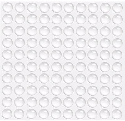 Dailygoods- Elastische Buffers 100 Stuks - Transparante Rubber Buffers - Zelfklevende Deurbuffers - Antislip Meubilair Pads - Geluidsdempingspads - Diameter 8 mm - Rubberen Bumpers