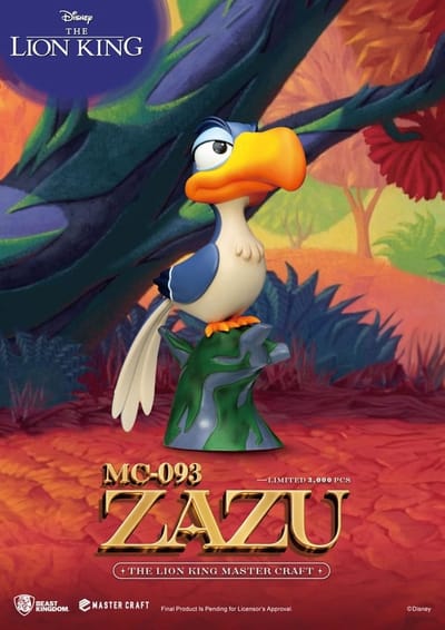 Beast Kingdom Toys Disney Master Craft Statue The Lion King Zazu 20 cm Beeld