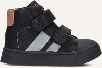 Klittenbandschoenen | Jongens | Black | Leer | Shoesme | Maat 23