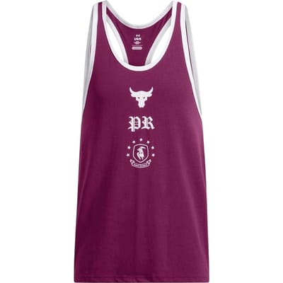 Under Armour Heren Project Rock tanktop (Paars)