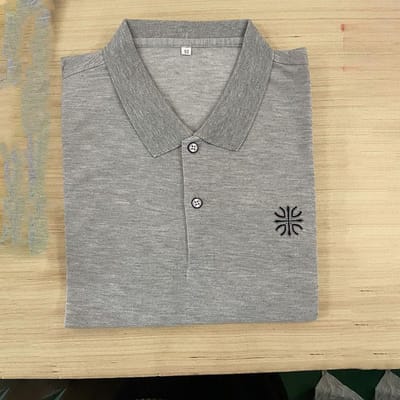 Zomer Heren T-shirt met Korte Mouwen Paul Shirt Geborduurde Kraag Plus Size POLO Shirt Effen Kleur Heren Top 3XL grijs