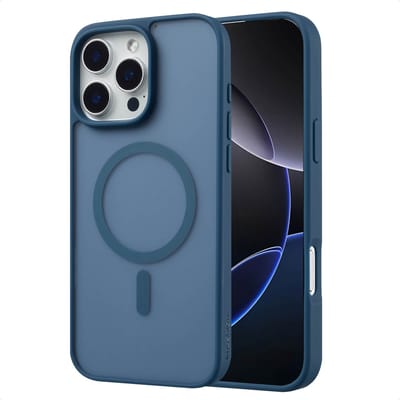 imoshion Hoesje - Geschikt voor iPhone 16 Pro Max - Color Guard Backcover geschikt voor MagSafe - Donkerblauw