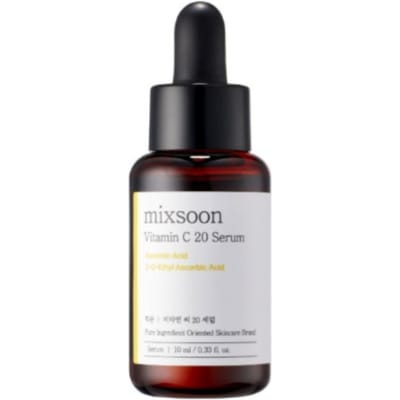 mixsoon Vitamine C 20 Serum 10ml – Hoge Potentie Verhelderend Koreaans Vitamine C Serum voor Stralende Huid