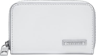 LIEBESKIND BERLIN Leren Kaarthoes Jo Francis Calf Card Case Cream White Wit