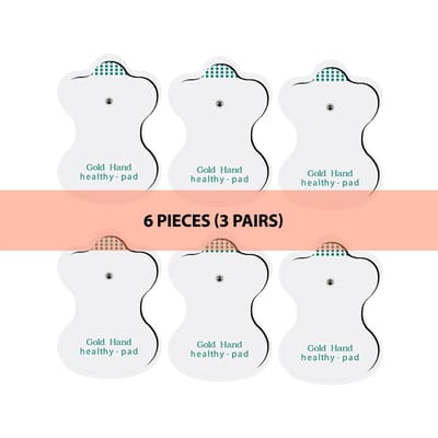 Digitale 8 Modi EMS Elektrische Spierstimulator Volledig Lichaam TENS Fysiotherapie Afslankende Massager Puls Meridiaan Therapie Instrument beige