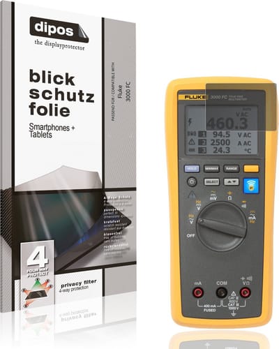 dipos – Matte Privacy Screenprotector geschikt voor Fluke 3000 FC | Anti-Spy Beschermfolie