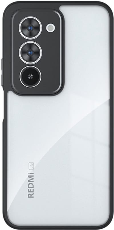 Coverup Hoesje - Geschikt voor Xiaomi Redmi 15 5G Hoesje - Coverup Transparante Back Cover met Camera Cover - Transparant