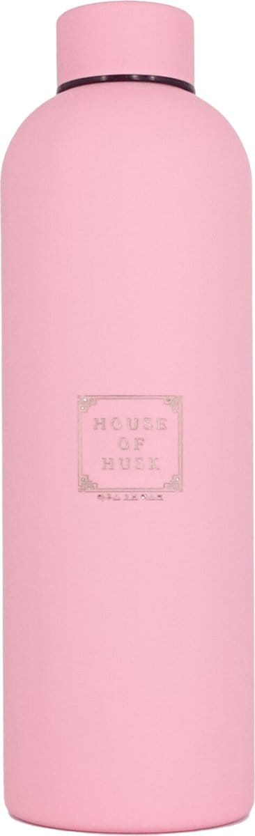 House of Husk Thermosfles Drinkfles - 750ml - Roestvrij Staal - Thermosbeker - Dubbele Isolatie - Draaidop - Mat Roze