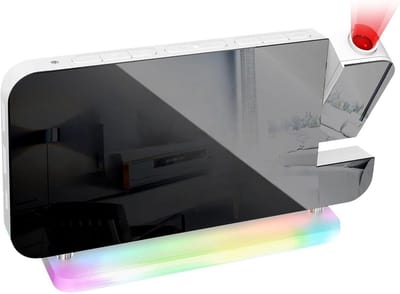 Projectie Wekker - LED Klok - Tijd Projecteren - 180° Draaibaar - 18 cm - Wit