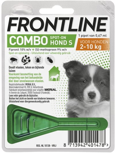 Frontline Combo Puppy Vlooienmiddel - 2 x - Voordeelverpakking
