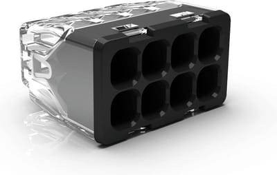 Conex transparante mini S lasklem 8-voudig massief 0,2-2,5mm2 per 50 stuks (CH 2180S)